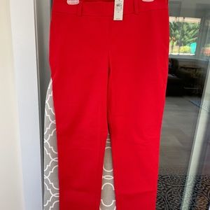 Ann Taylor Signature Ankle Red Pants size 6